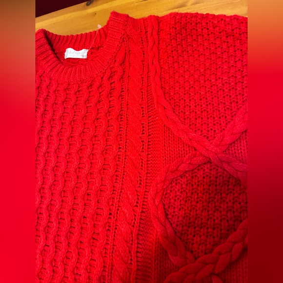 Altar'd State Vibrant Red Knit Sweater, NWOT - Picture 3 of 8